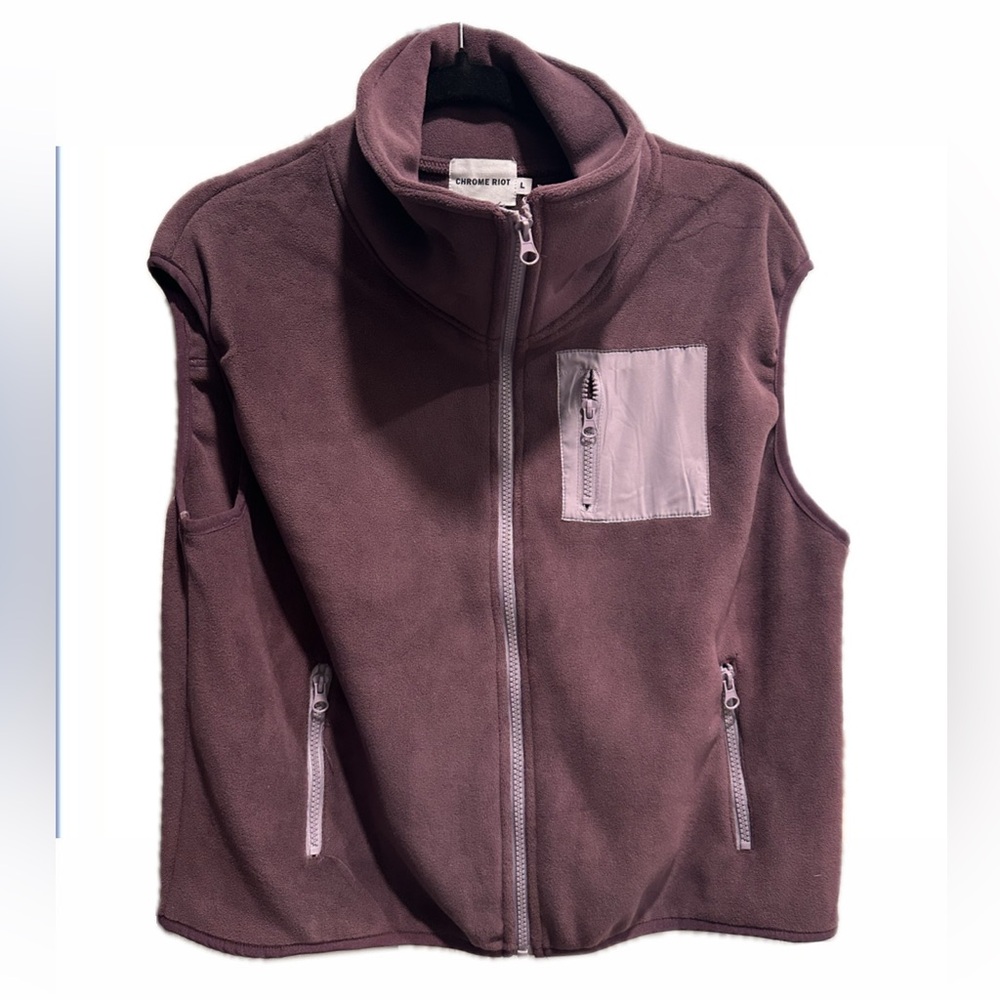 Women's Purple Fleece Vest